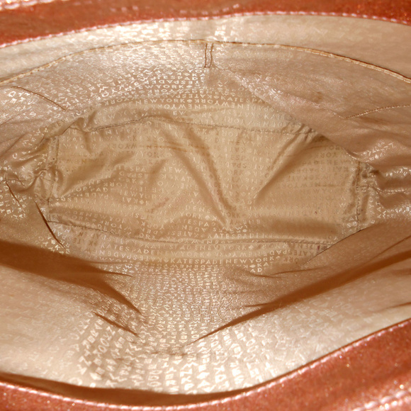 Kate Spade Rose Gold Glitter Large Tote Bag - Picture 4 of 5